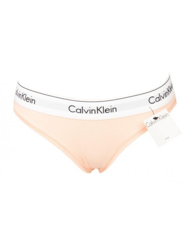 Slip donna CK CALVIN KLEIN mutanda elastico a vista logato cotone elasticizzato 