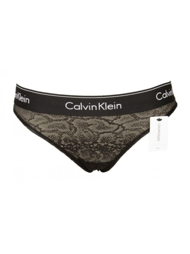 Slip donna CK CALVIN KLEIN slip mutanda elastico a vista logato tessuto pizzo ar