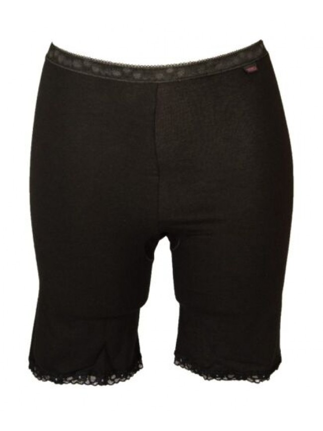 Slip donna COTONELLA mutanda lunga brief cotone elasticizzato con inserti in piz