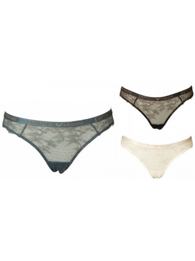 Slip donna EMPORIO ARMANI mutanda donna brief elastico a vista underwear  artico