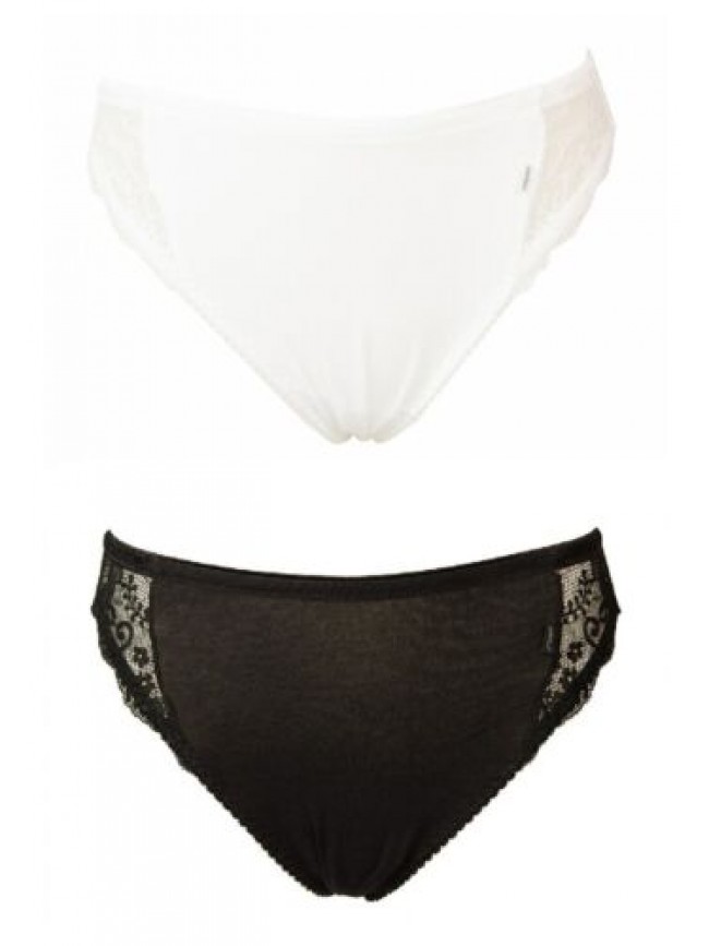 Slip donna LOVABLE lovely mutanda mini cotone elasticizzato con pizzo charme art