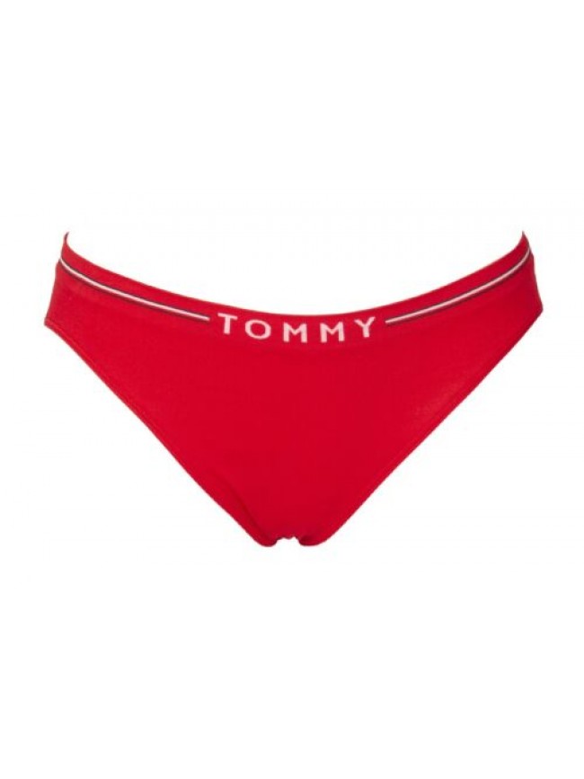 Slip donna TOMMY HILFIGER mutanda microfibra elastico a vista con logo articolo 