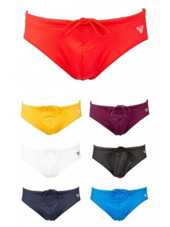 Slip mare EMPORIO ARMANI costume piscina elastico in vita con coulisse logo rica
