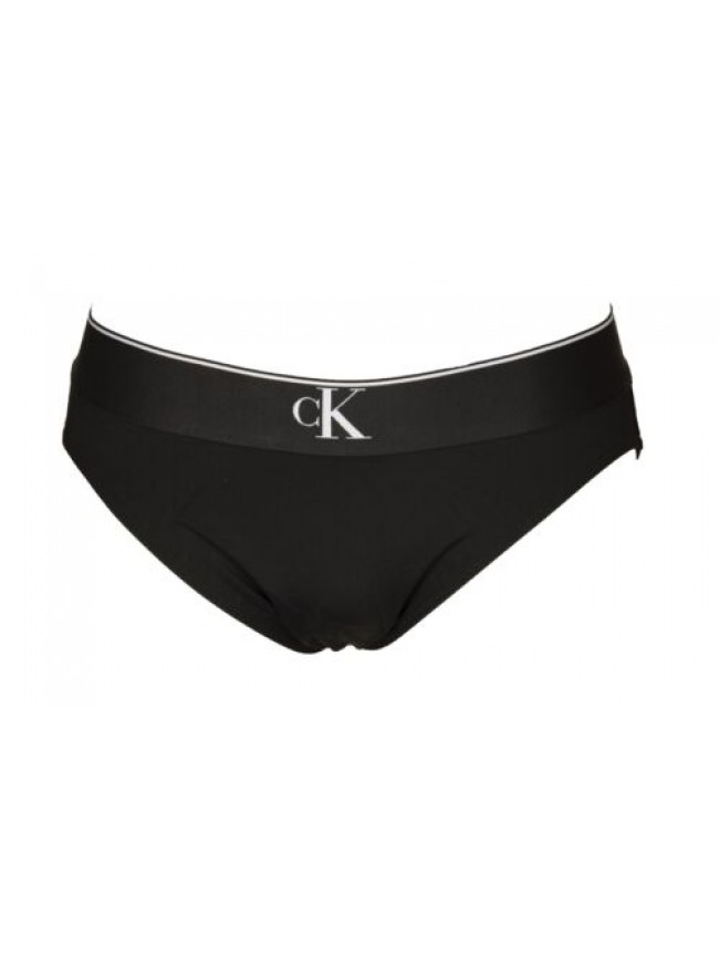Slip mare uomo CK CALVIN KLEIN piscina elastico a vista con logo articolo KM0KM0