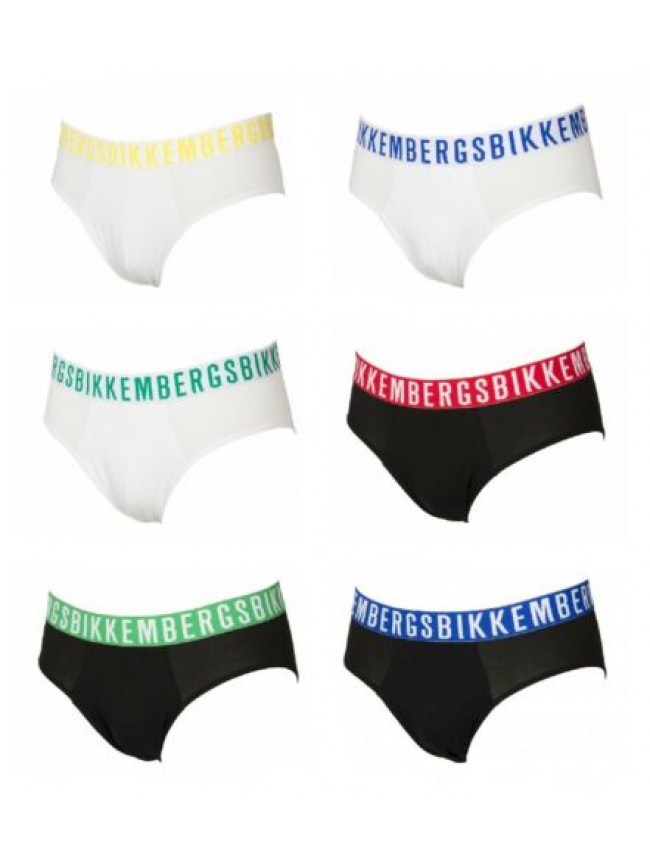 Slip mutanda uomo underwear elastico a vista BIKKEMBERGS articolo VBKT05130 COLO