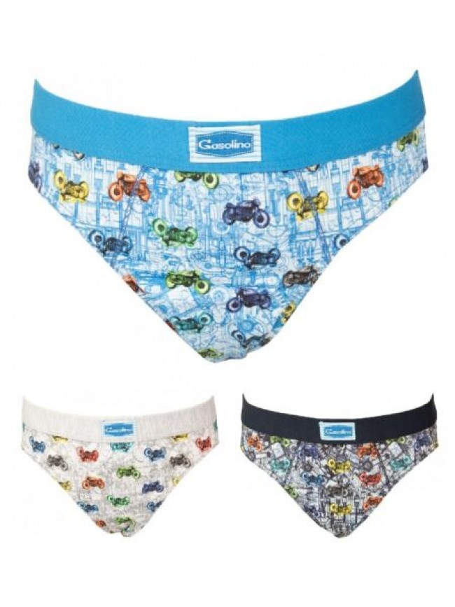 Slip ragazzo GASOLINO bimbo maschio junior cotone elasticizzato articolo WIU2545