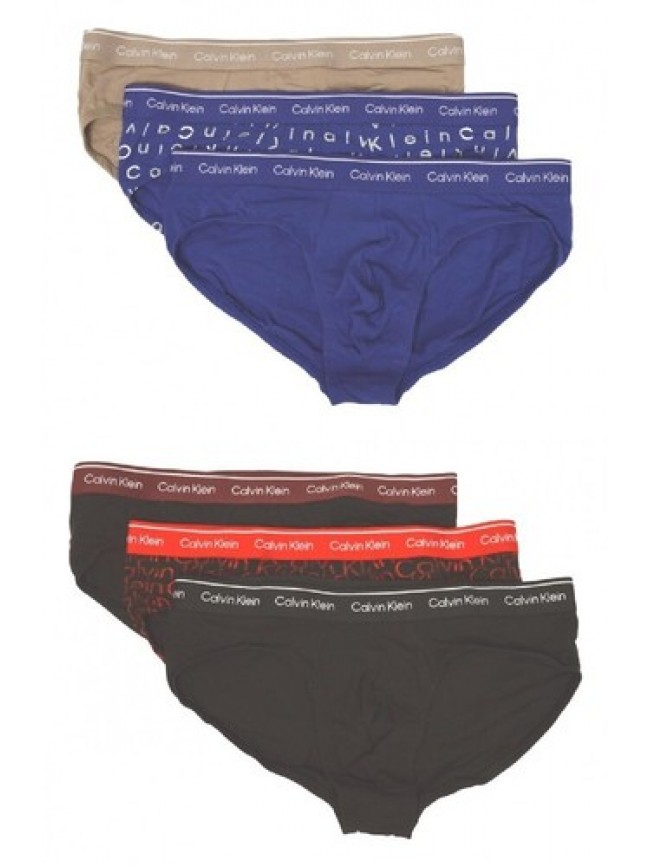 Slip uomo  CALVIN KLEIN mutande confezione 3 capi cotone elastiicizzato elastico