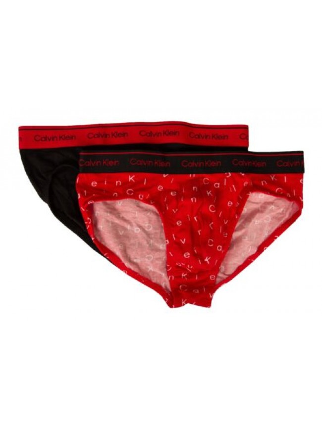 Slip uomo CK CALVIN KLEIN mutanda confezione 2 capi cotone elasticizzato elastic