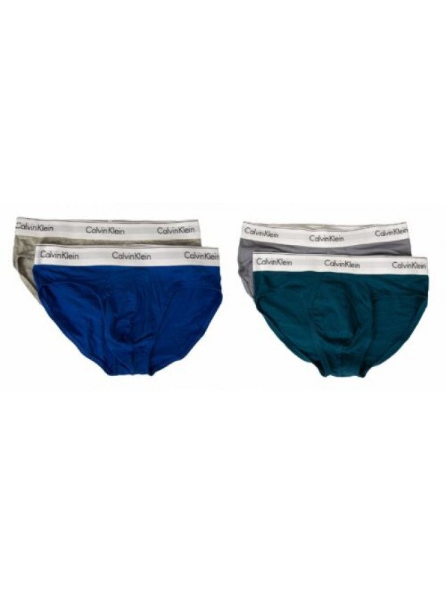 Slip uomo CK CALVIN KLEIN mutande confezione 2 pezzi cotone elasticizzato elasti