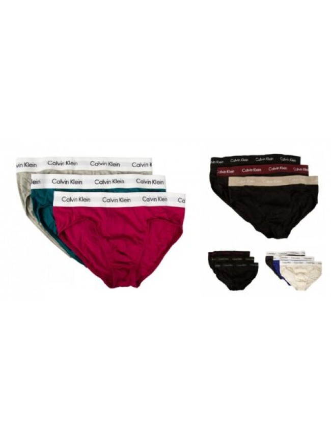 Slip uomo CK CALVIN KLEIN mutande confezione 3 capi cotone elastiicizzato elasti
