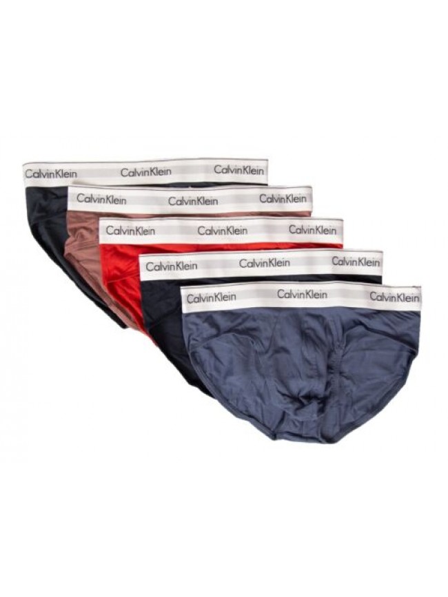 Slip uomo CK CALVIN KLEIN mutande confezione 5 capi cotone elastiicizzato elasti