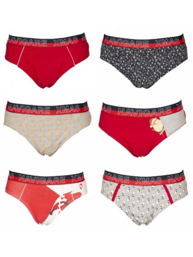 Slip uomo NAVIGARE mutanda elastico a vista cotone elasticizzato underwear artic