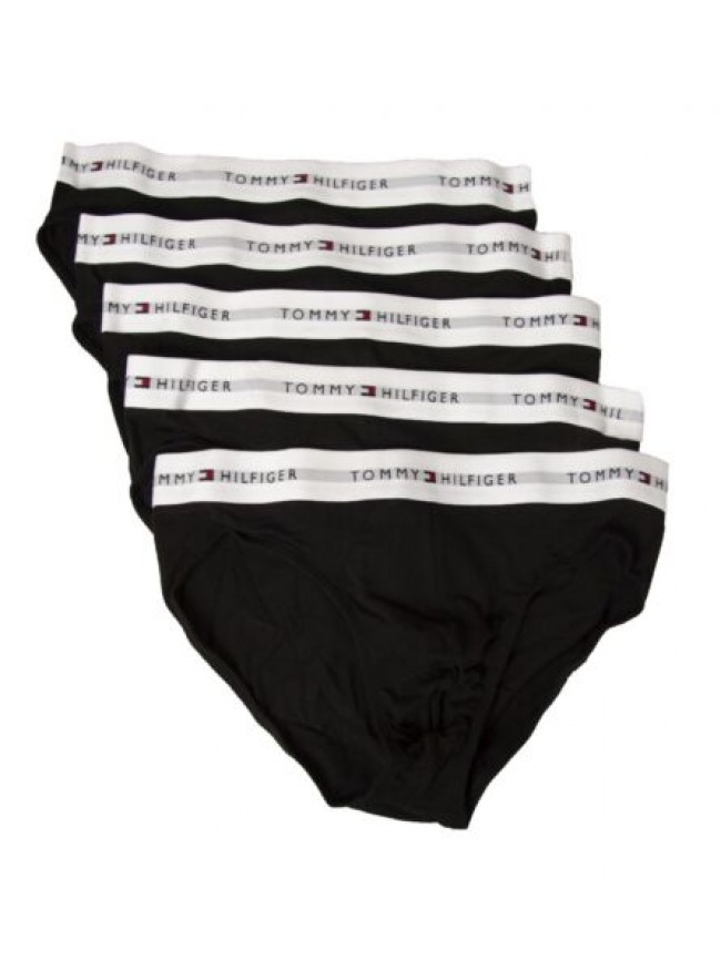 Slip uomo TOMMY HILFIGER confezione 5 slip mutande elastico a vista cotone elast