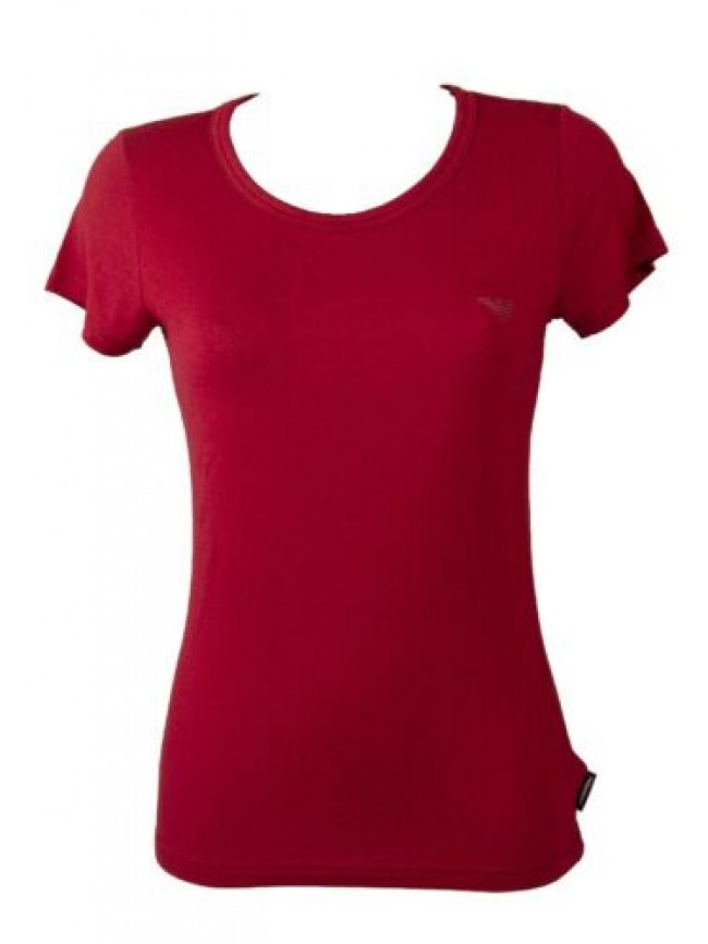T-shirt donna EMPORIO ARMANI manica corta girocollo maglietta elasticizzata  art