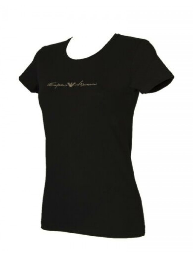 T-shirt donna EMPORIO ARMANI manica corta girocollo maglietta elasticizzata  art