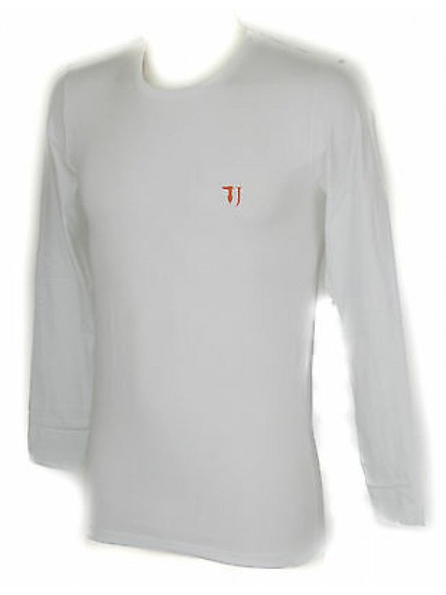 T-shirt maglia giro uomo TRUSSARDI JEANS a. TR0029 taglia XL col. 00010 BIANCO