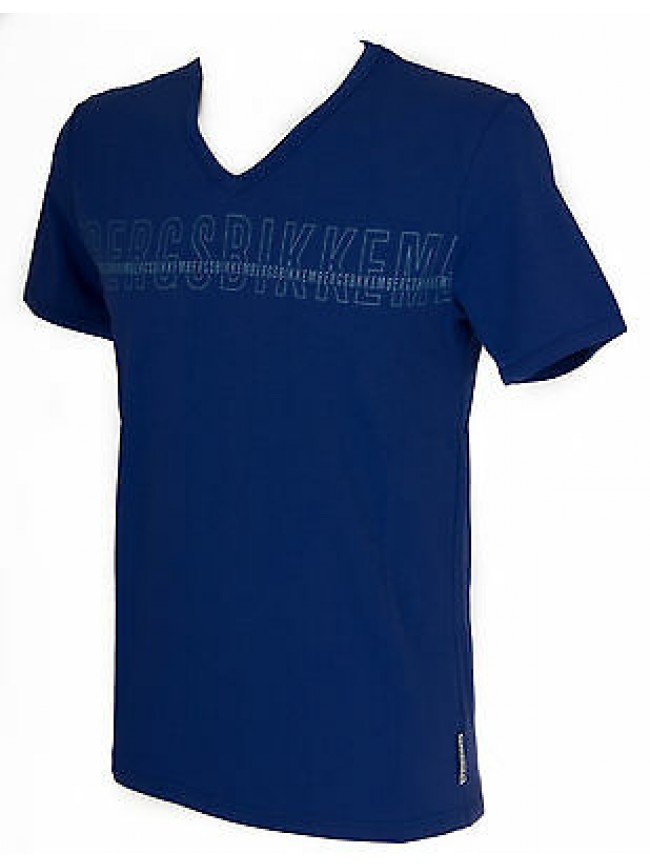 T-shirt maglietta V uomo BIKKEMBERGS art. BPC6000 taglia M colore 2020 BLUETTE