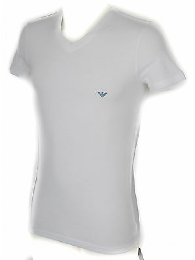 T-shirt maglietta V uomo EMPORIO ARMANI 110810 6P745 taglia L col. 00010 BIANCO