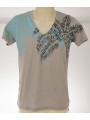 T-shirt maglietta V uomo EMPORIO ARMANI 211472 4P457 taglia S col.05140 GRIGIO