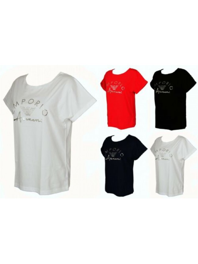 T-shirt maglietta donna manica corta girocollo cotone EMPORIO ARMANI articolo 16