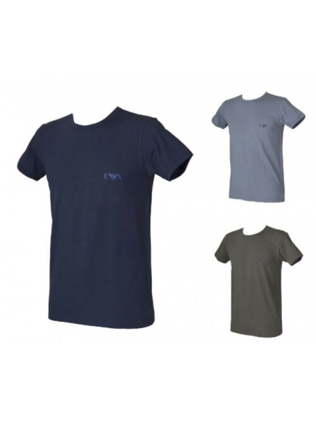 T-shirt maglietta uomo girocollo manica corta elasticizzata EMPORIO ARMANI artic