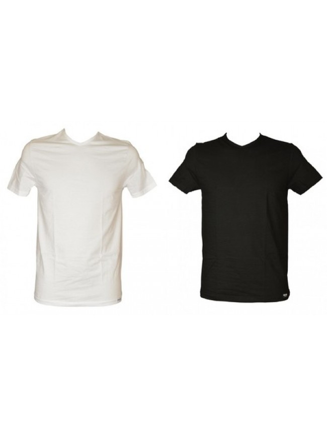 T-shirt uomo AXIOM by selina mezza manica scollo v cotone elasticizzato articolo