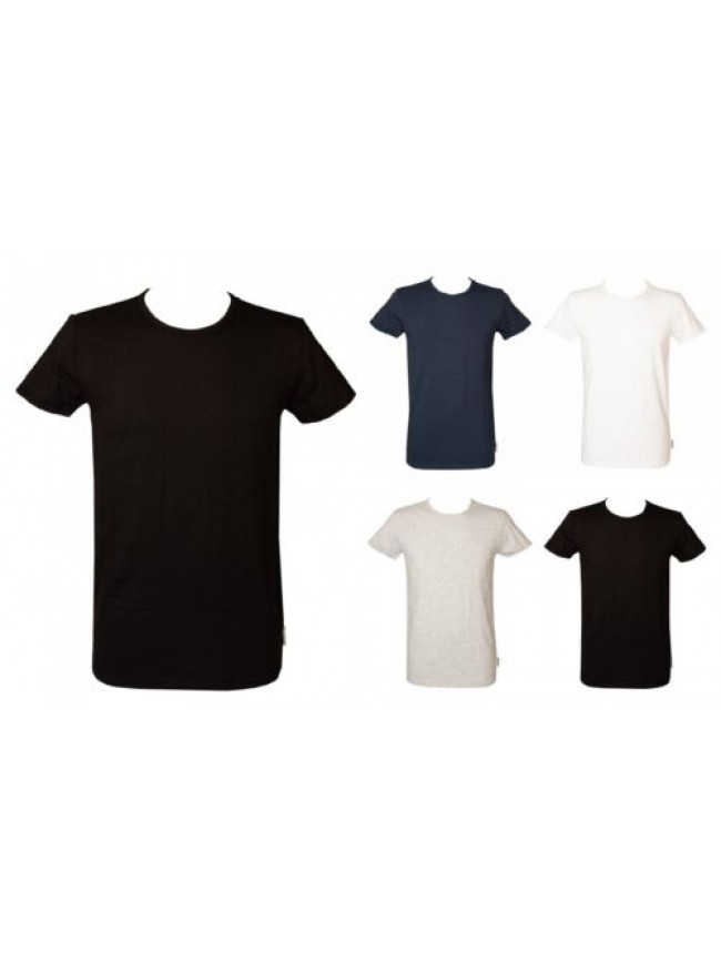 T-shirt uomo BIKKEMBERGS maglietta manica corta girocollo cotone elasticizzato a