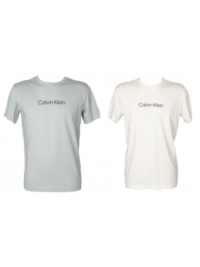 T-shirt uomo CK CALVIN KLEIN manica corta girocollo con stampa logo davanti arti
