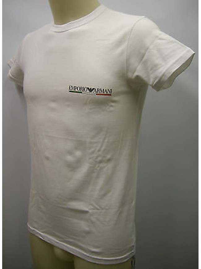 T-shirt uomo EMPORIO ARMANI 110853 2P510 taglia L colore 00010 BIANCO