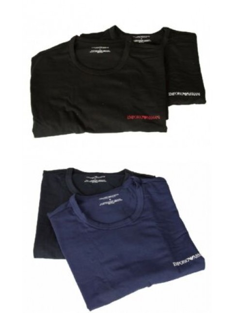 T-shirt uomo EMPORIO ARMANI confezione 2 pezzi maglia mezza manica girocollo cot