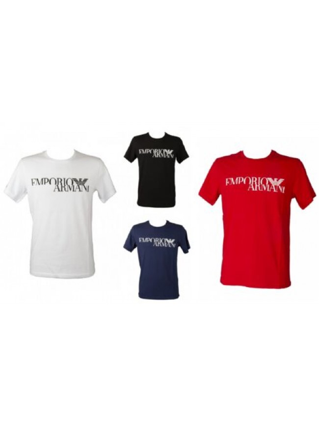 T-shirt uomo EMPORIO ARMANI  maglia mezza manica girocollo con stampa puro coton