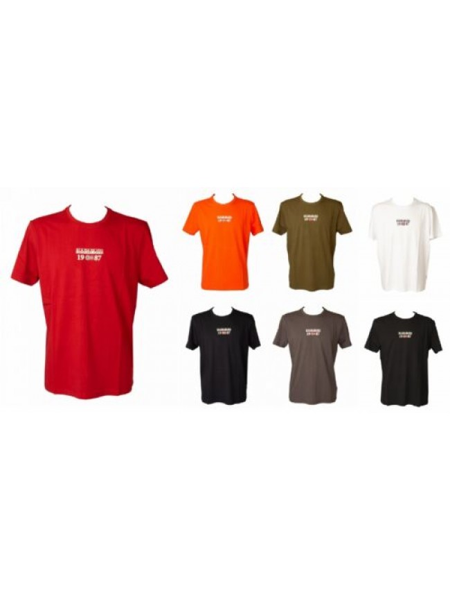 T-shirt uomo NAPAPIJRI maglietta manica corta girocollo cotone con stampa artico