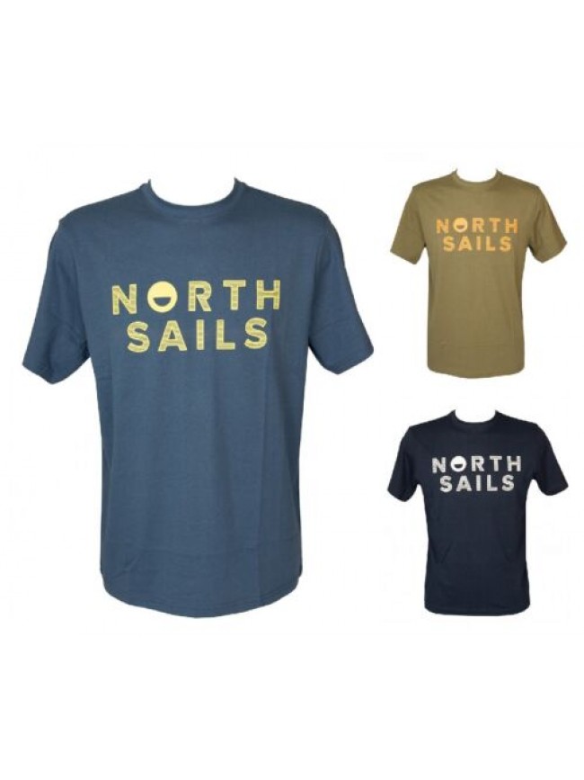 T-shirt uomo NORTH SAILS maglietta girocollo manica corta puro cotone articolo 6