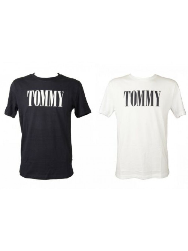 T-shirt uomo TH TOMMY HILFIGER manica corta girocollo puro cotone con stampa art