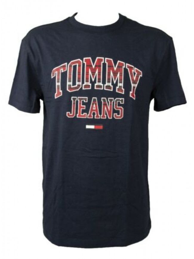 T-shirt uomo TOMMY HILFIGER maglia mezza manica girocollo puro cotone con stampa