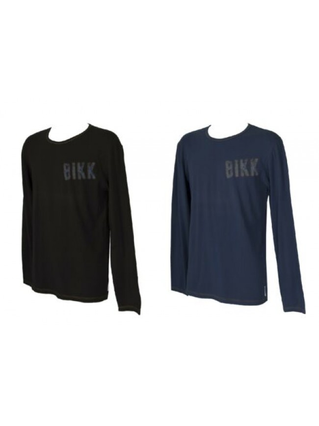 T-shirt uomo maglia manica lunga girocollo cotone BIKKEMBERGS articolo P704 T59