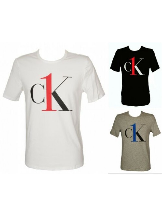 T-shirt uomo maglietta manica corta girocollo cotone CK CALVIN KLEIN articolo NM