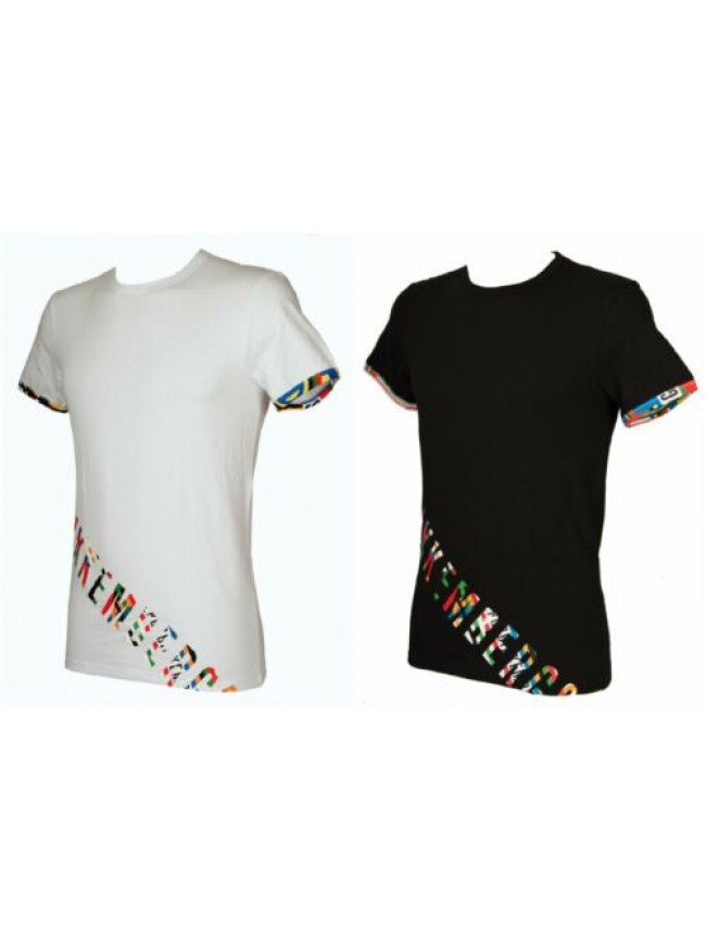 T-shirt uomo maglietta manica corta girocollo olympic print BIKKEMBERGS articolo