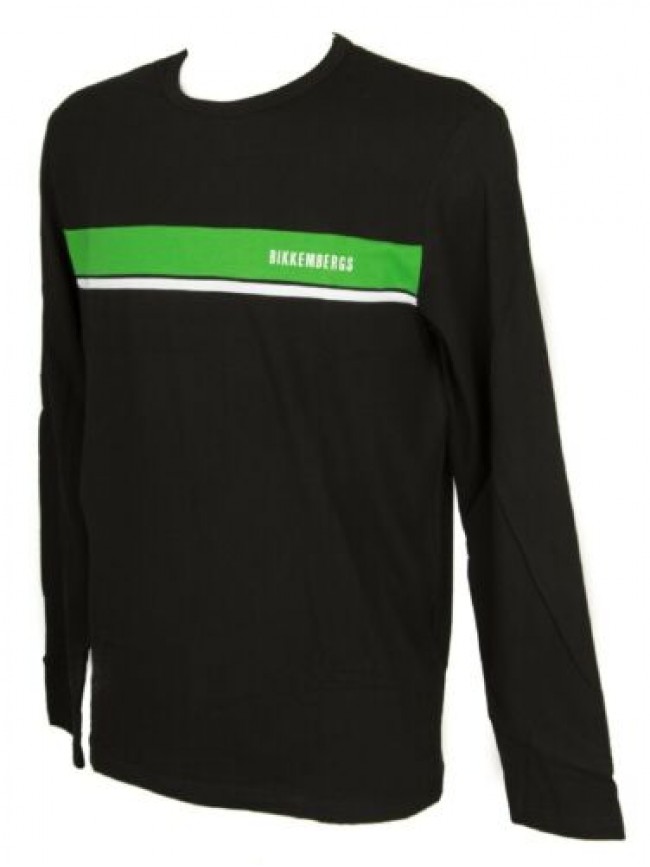 T-shirt uomo maglietta manica lunga maglia girocollo BIKKEMBERGS articolo BPC600