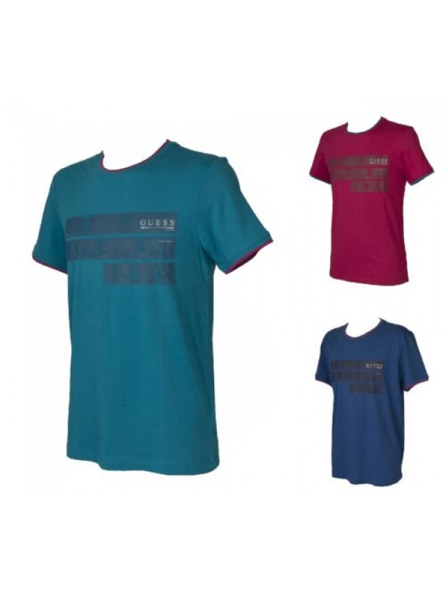 T-shirt uomo manica corta girocollo con stampa GUESS articolo FA9U29 JER54 T- SH