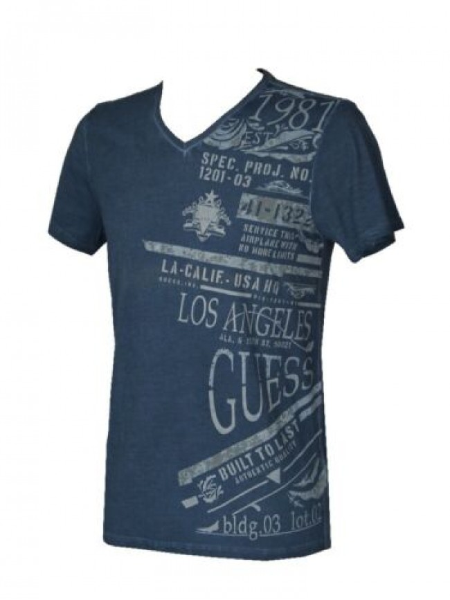 T-shirt uomo manica corta girocollo con stampa GUESS articolo M52I02 I3Z00 T-SHI