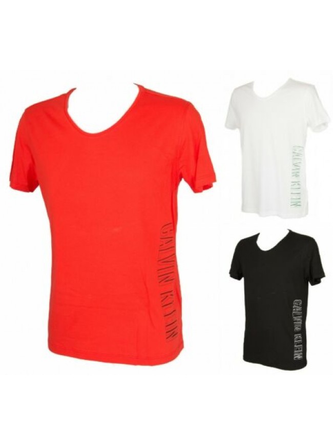 T-shirt uomo manica corta scollo V arrotondato CK CALVIN KLEIN articolo KM0KM003