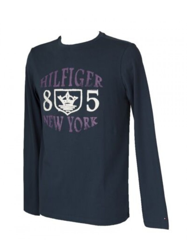 T-shirt uomo manica lunga girocollo maglia cotone TOMMY HILFIGER articolo 2S8790