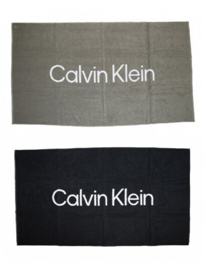 Telo mare CK CALVIN KLEIN piscina spa spugna di cotone cm.180 x 100 (circa) loga