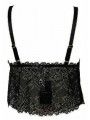 Top canottiera pizzo donna EMPORIO ARMANI 163684 6P233 taglia M col. 00020 NERO