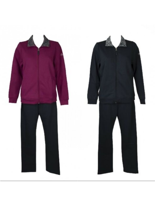 Tuta completo tempo libero donna felpa invernale con zip DYNAMIC F.LLI CAMPAGNOL