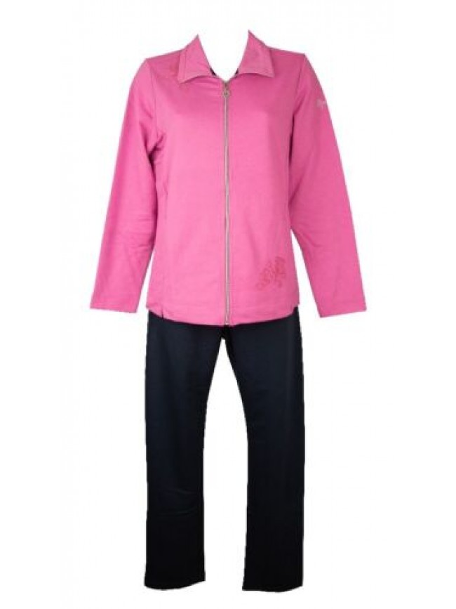Tuta donna DYNAMIC F.LLI CAMPAGNOLO estiva giacca aperta con zip pantalone con e