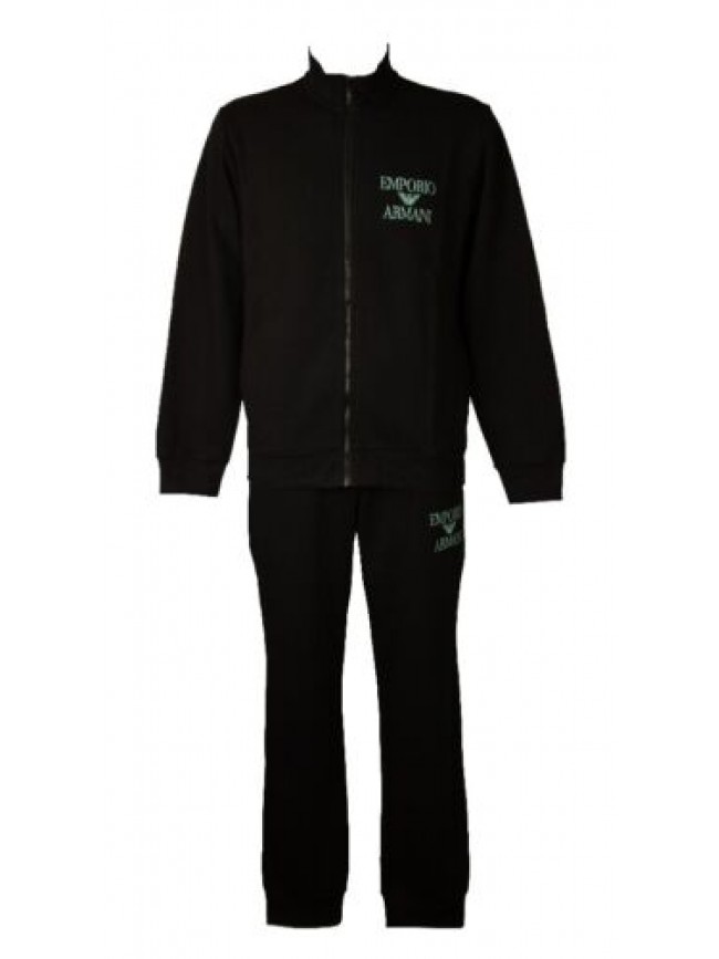 Tuta uomo EMPORIO ARMANI completo giacca aperta con zip pantaloni con polsino co