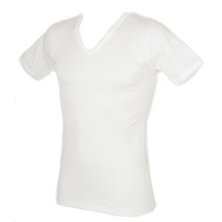 T-shirt uomo cotone filo di scozia scollo V manica corta RAGNO articolo 002798