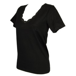 Camiciola donna manica corta sintonia lana e cotone RAGNO articolo 075367
